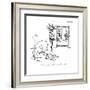 "I went by the pet store this morning, just for a peek." - New Yorker Cartoon-George Booth-Framed Premium Giclee Print