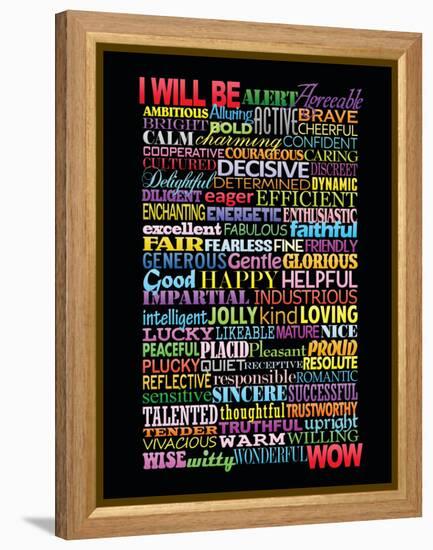 I Will Be Motivational Art Poster Print-null-Framed Stretched Canvas
