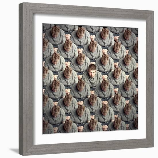 I Will Not Conform!-Baden Bowen-Framed Photographic Print