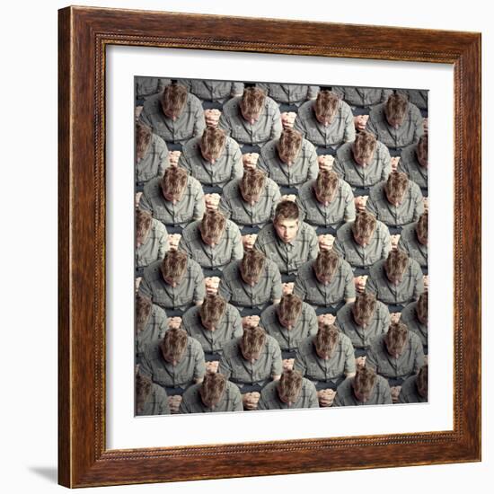 I Will Not Conform!-Baden Bowen-Framed Photographic Print