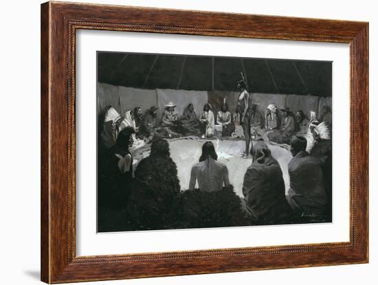 I Will Tell the White Man, C.1900-Frederic Remington-Framed Giclee Print