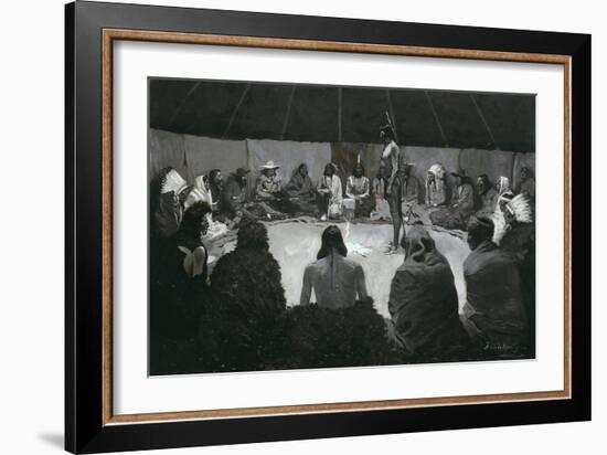 I Will Tell the White Man, C.1900-Frederic Remington-Framed Giclee Print