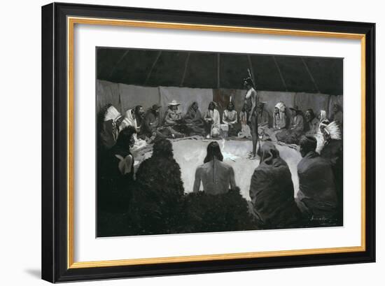 I Will Tell the White Man, C.1900-Frederic Remington-Framed Giclee Print