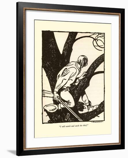 I Will Watch And Catch The Thief-Frank Dobias-Framed Art Print