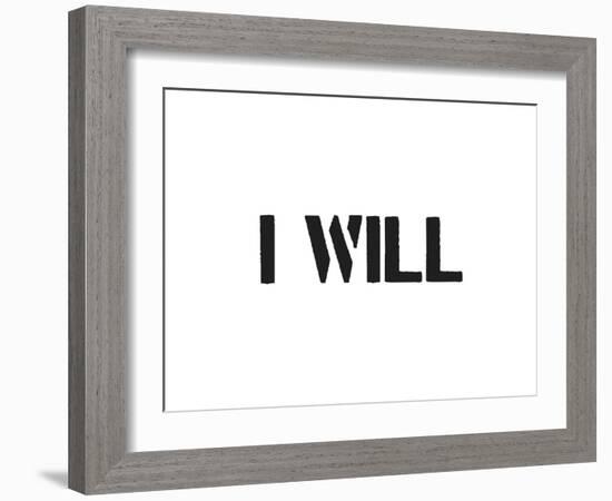 I Will-SM Design-Framed Art Print