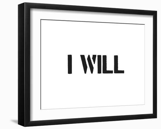 I Will-SM Design-Framed Art Print