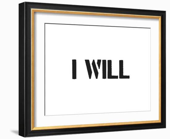 I Will-SM Design-Framed Art Print