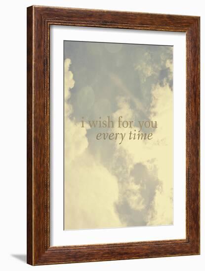 I Wish for You-Vintage Skies-Framed Giclee Print