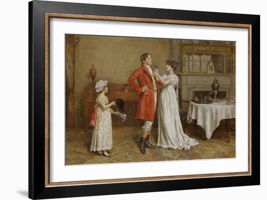 I Wish You Luck-George Goodwin Kilburne-Framed Giclee Print