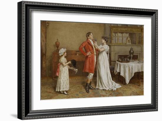 I Wish You Luck-George Goodwin Kilburne-Framed Giclee Print