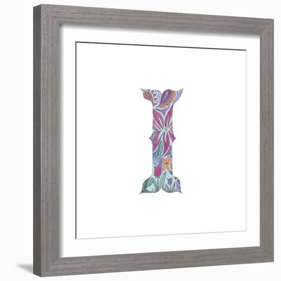 I-Green Girl-Framed Giclee Print