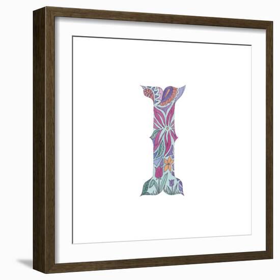 I-Green Girl-Framed Giclee Print