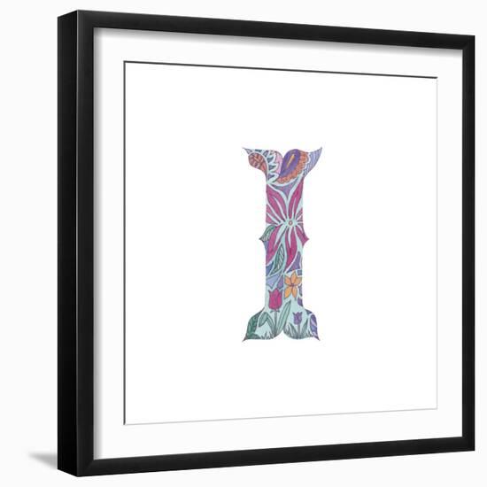 I-Green Girl-Framed Giclee Print