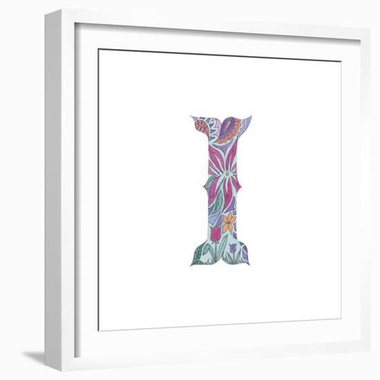 I-Green Girl-Framed Giclee Print