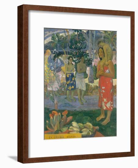 Ia Orana Maria (Hail Mary), 1891-Paul Gauguin-Framed Giclee Print