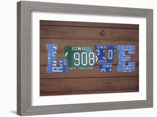 IA State Love-Design Turnpike-Framed Giclee Print