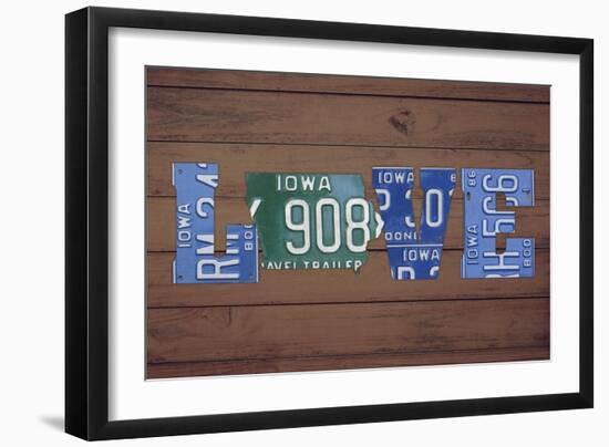 IA State Love-Design Turnpike-Framed Giclee Print