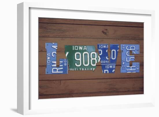 IA State Love-Design Turnpike-Framed Giclee Print