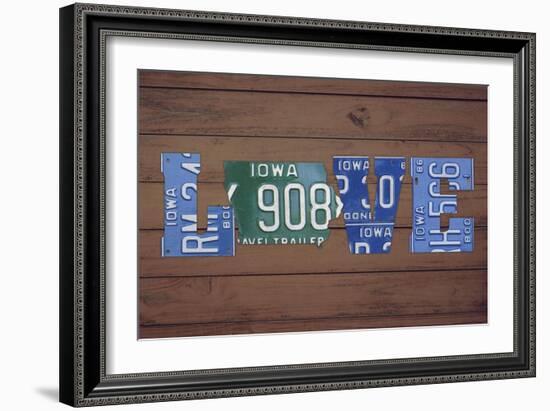 IA State Love-Design Turnpike-Framed Giclee Print