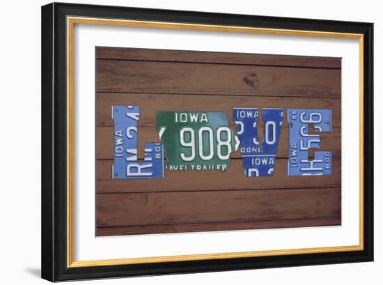 IA State Love-Design Turnpike-Framed Giclee Print