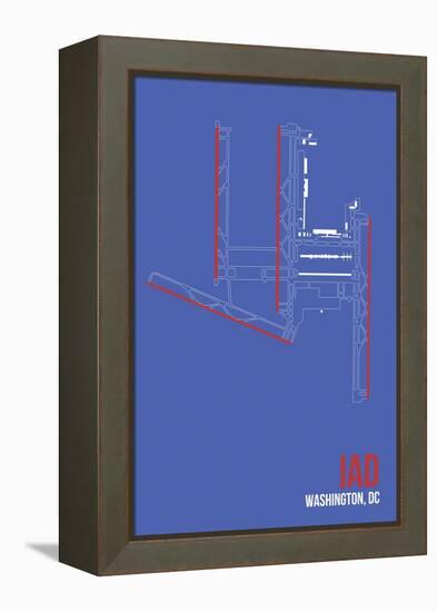 IAD Airport Layout-08 Left-Framed Premier Image Canvas