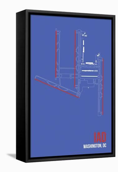 IAD Airport Layout-08 Left-Framed Premier Image Canvas