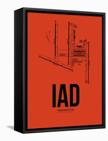IAD Washington Airport Orange-NaxArt-Framed Stretched Canvas