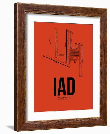 IAD Washington Airport Orange-NaxArt-Framed Art Print