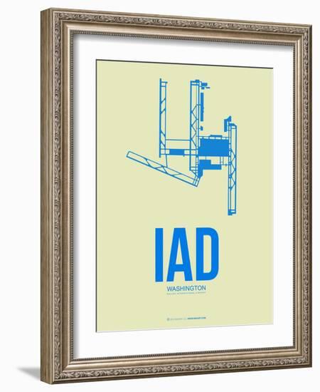 Iad Washington Poster 1-NaxArt-Framed Art Print