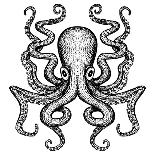 Giant Octopus - Sea Monster-IADA-Mounted Art Print