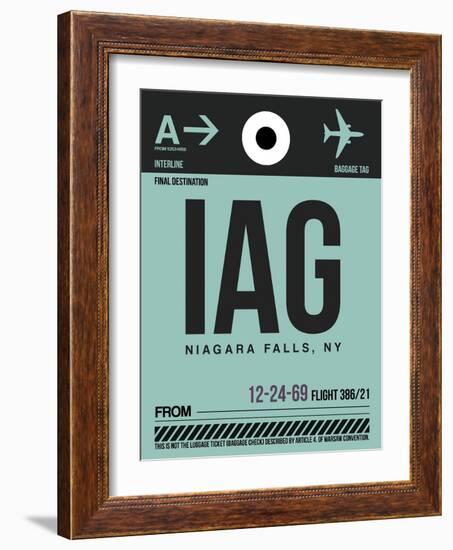 IAG Niagara Falls Luggage Tag II-NaxArt-Framed Art Print