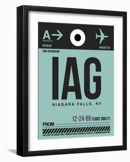 IAG Niagara Falls Luggage Tag II-NaxArt-Framed Art Print