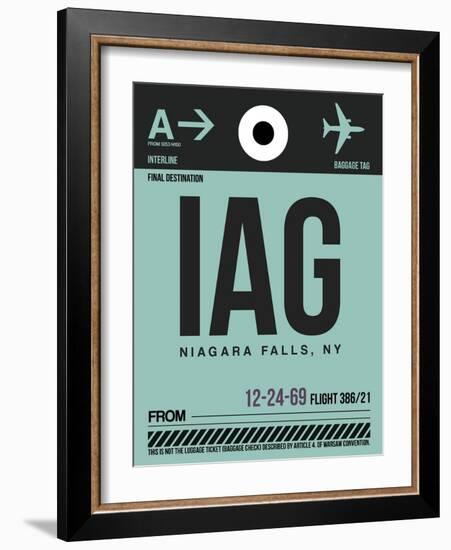 IAG Niagara Falls Luggage Tag II-NaxArt-Framed Art Print