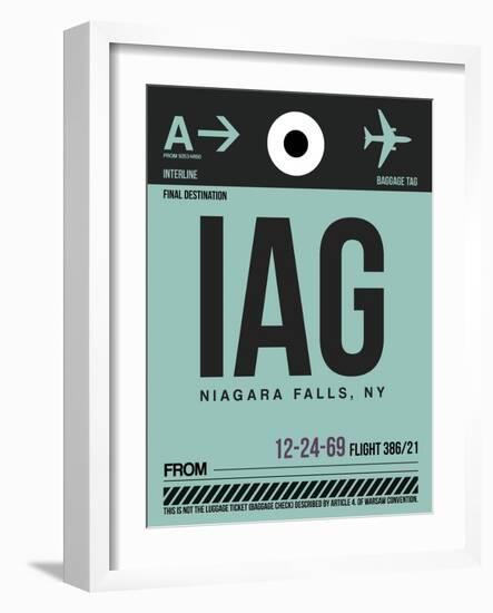 IAG Niagara Falls Luggage Tag II-NaxArt-Framed Art Print