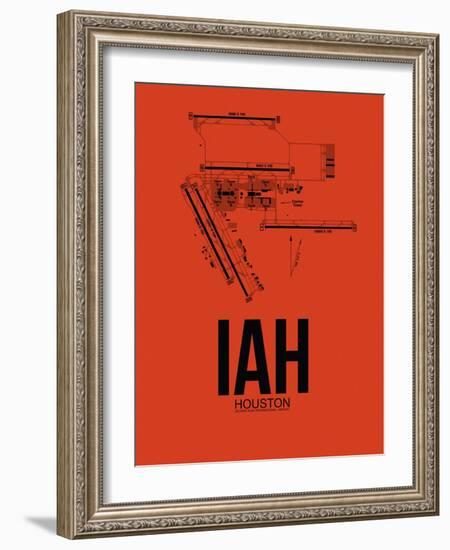 IAH Houston Airport Orange-NaxArt-Framed Art Print