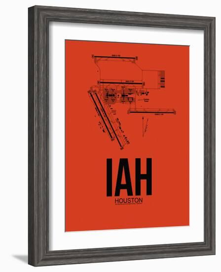 IAH Houston Airport Orange-NaxArt-Framed Art Print