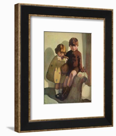 'Ian and Rosemary', c1923-Norah Neilson Gray-Framed Giclee Print