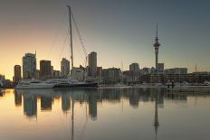 View of Auckland from Mount Eden at Sunset, Auckland, North Island, New Zealand, Pacific-Ian-Photographic Print