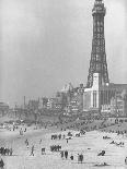 Famous Radar Tower Used During the War on Sparsely Crowded Beach-Ian Smith-Photographic Print