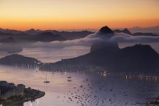Sugarloaf Mountain (Pao De Acucar) at Dawn, Rio De Janeiro, Brazil, South America-Ian Trower-Photographic Print