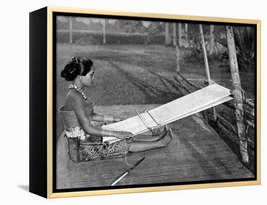 Iban Weaver, Borneo, 1922-Charles Hose-Framed Premier Image Canvas