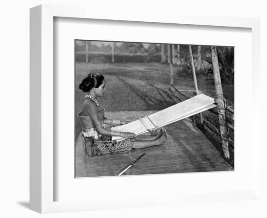 Iban Weaver, Borneo, 1922-Charles Hose-Framed Giclee Print