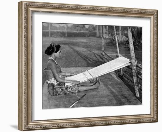 Iban Weaver, Borneo, 1922-Charles Hose-Framed Giclee Print