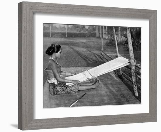 Iban Weaver, Borneo, 1922-Charles Hose-Framed Giclee Print