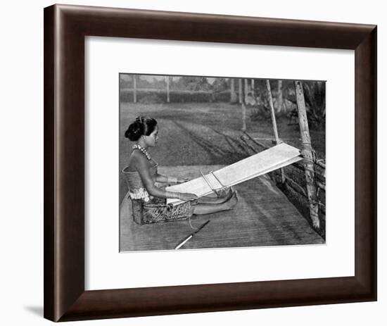 Iban Weaver, Borneo, 1922-Charles Hose-Framed Giclee Print