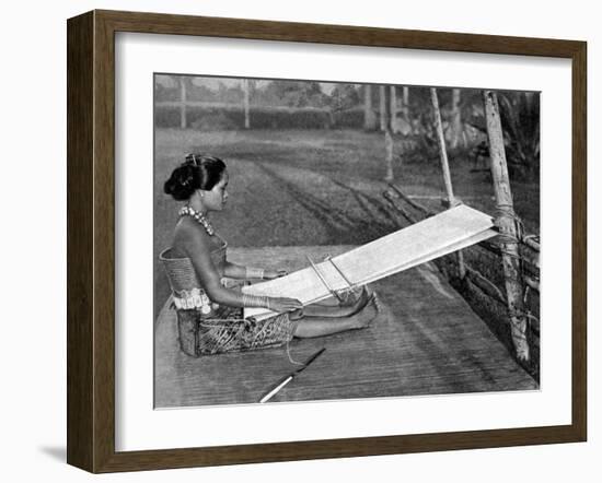 Iban Weaver, Borneo, 1922-Charles Hose-Framed Giclee Print