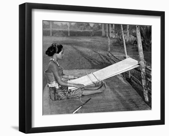 Iban Weaver, Borneo, 1922-Charles Hose-Framed Giclee Print