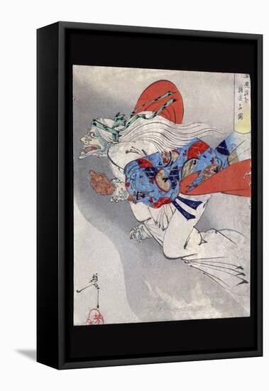 Ibaraki of Rashomon-Taiso Yoshitoshi-Framed Stretched Canvas