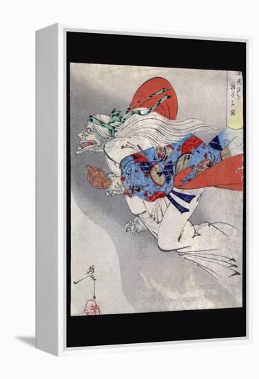 Ibaraki of Rashomon-Taiso Yoshitoshi-Framed Stretched Canvas