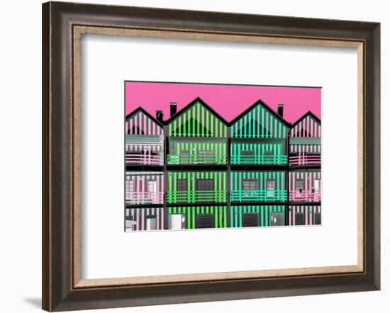 Iberian Negative Collection - Colourful Facades V-Philippe Hugonnard-Framed Photographic Print